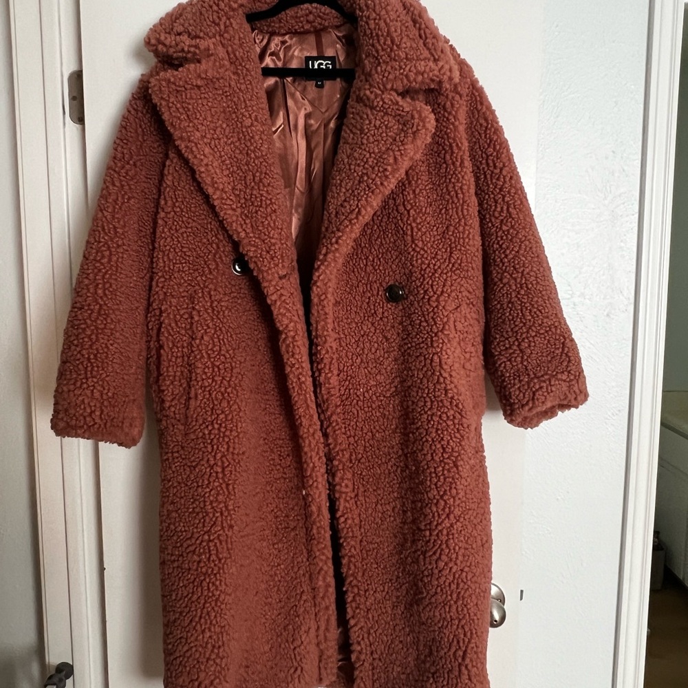 UGG Cozy Brown Teddy Coat - NEVER WORN